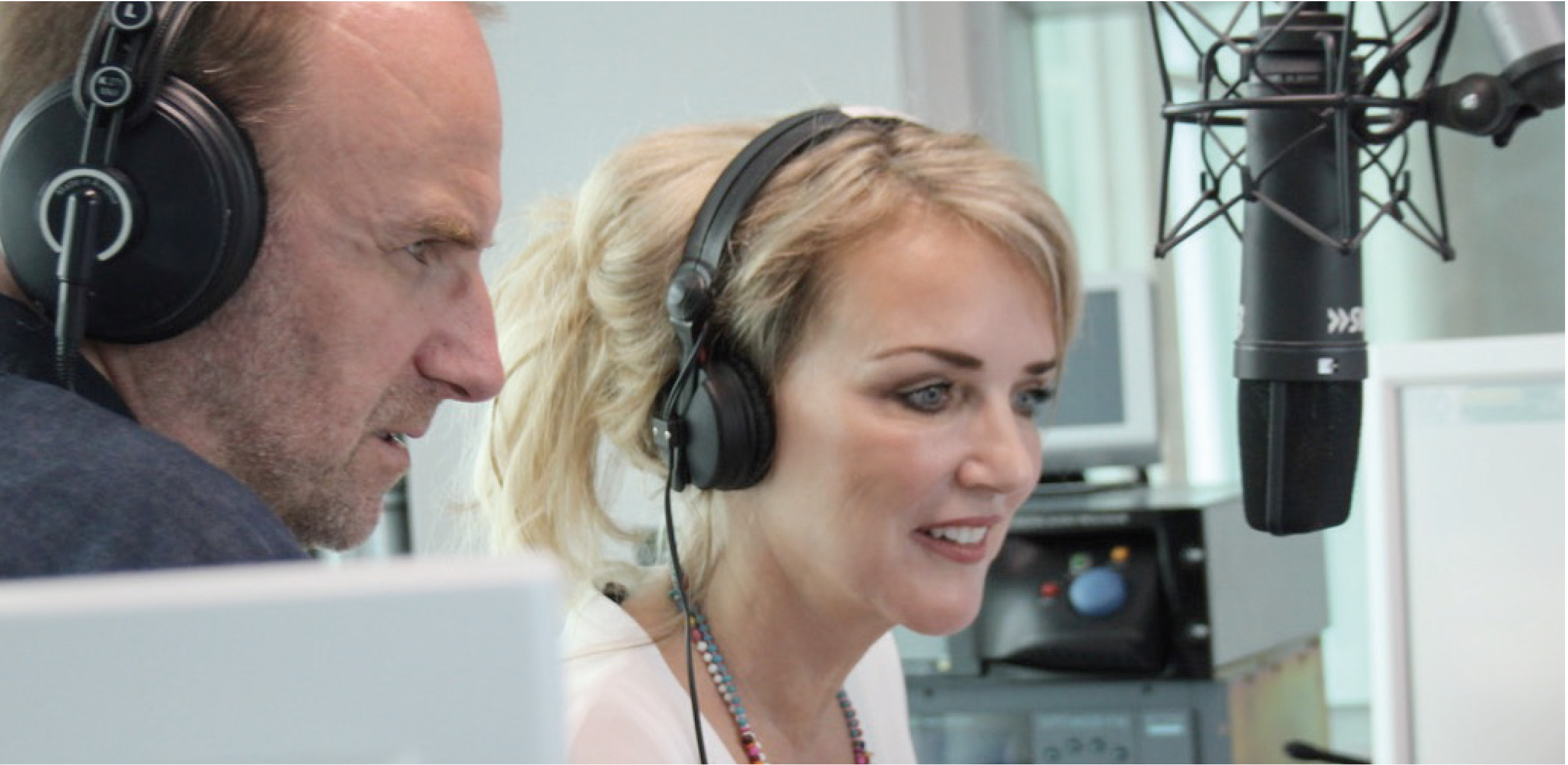 Im SWR3 Studio mit Andreas Müller